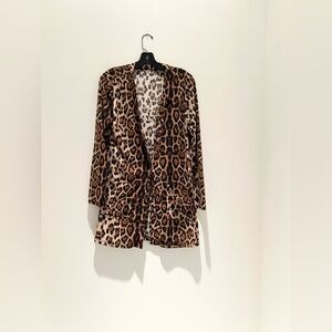 Leopard Print Long Sleeve Women's Top